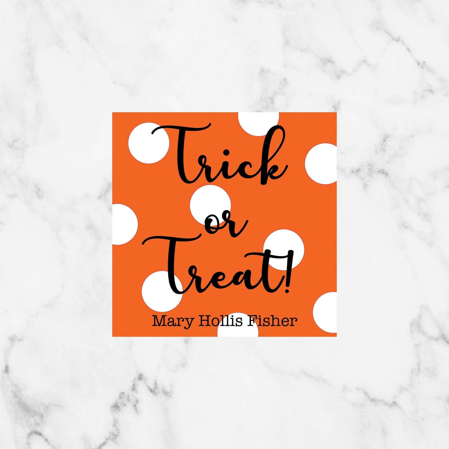 Personalized Treat Bag Tags