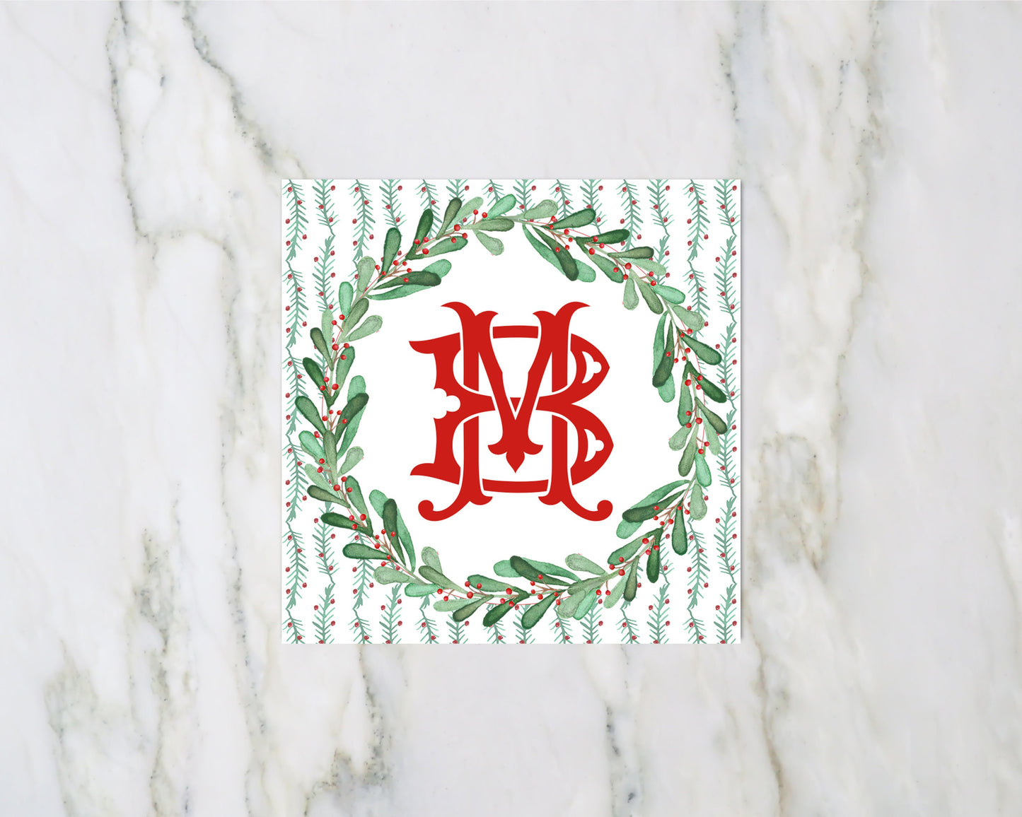 Christmas Wreath Enclosure Card