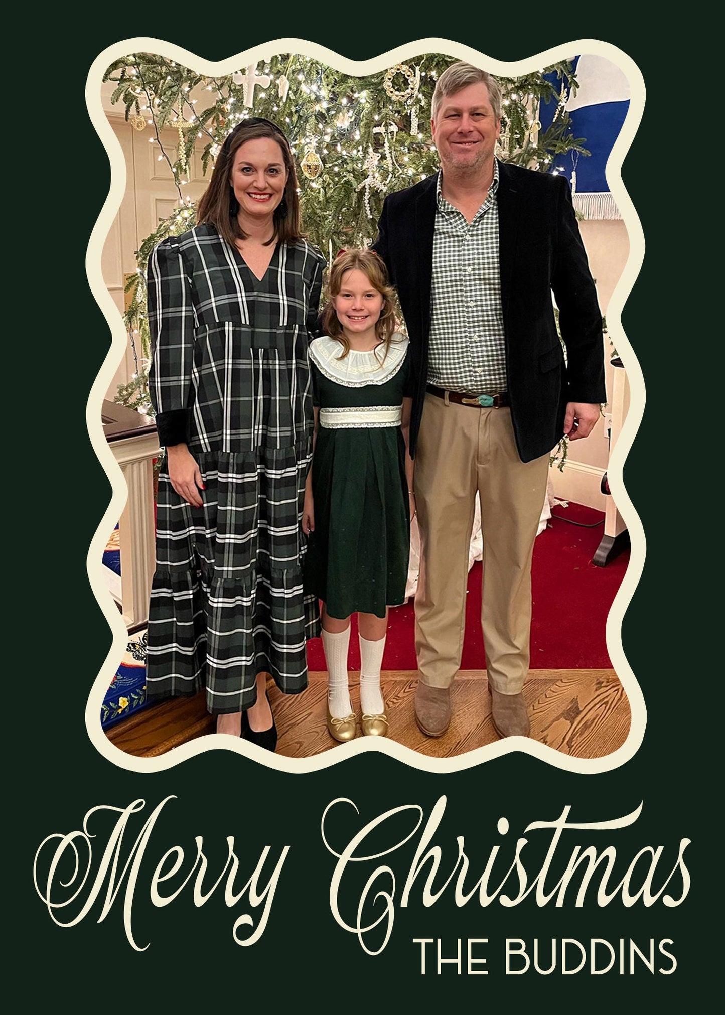 Scalloped Christmas Card