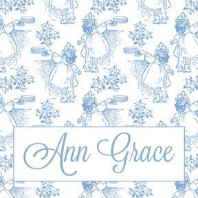 Blue Toile Calling Cards for Children