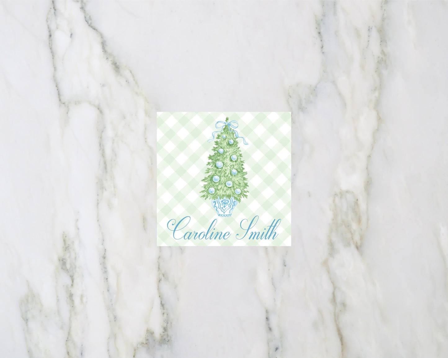 Topiary Christmas Tree Enclosure Card