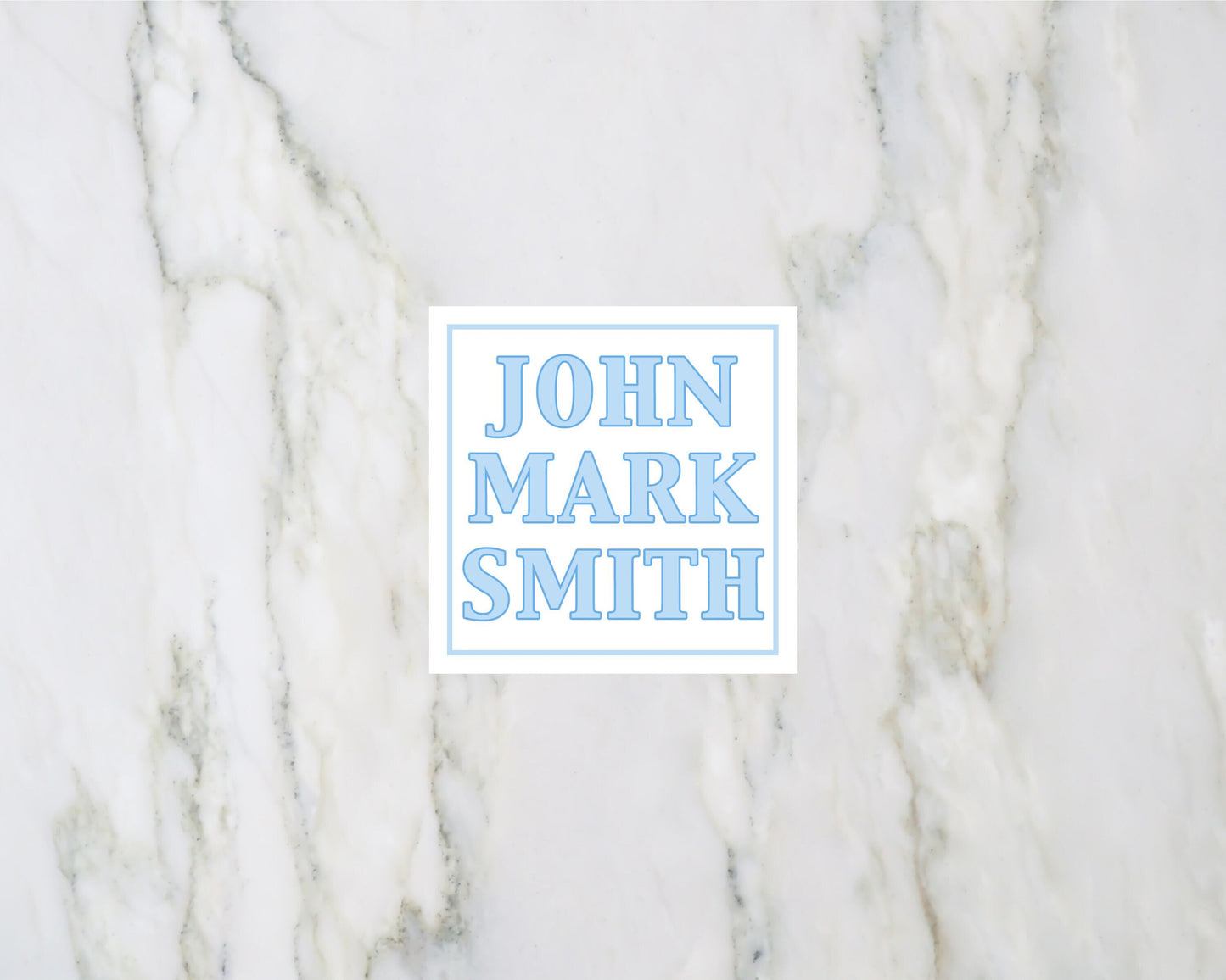 Blue Personalized Enclosure Cards For Boys