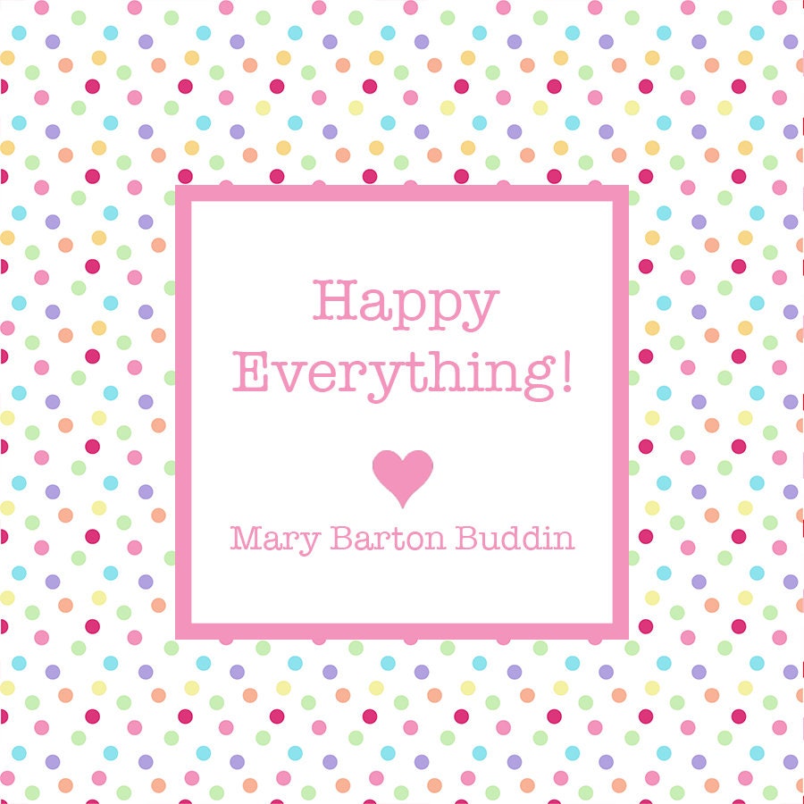 Happy Everything Enclosure Card or Sticker