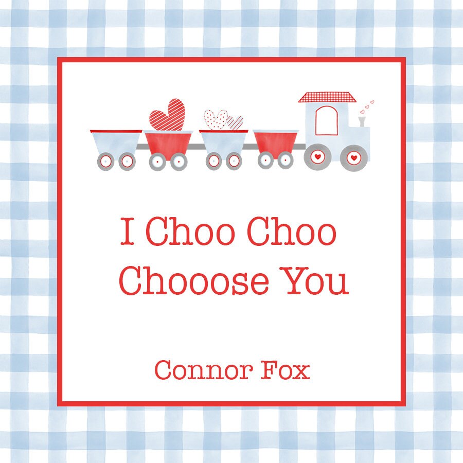 Valentine Train Enclosure Card