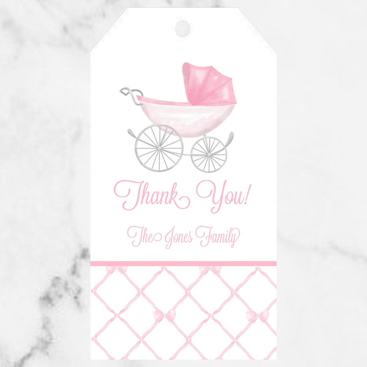 Personalized Hospital Treat Bag Tag