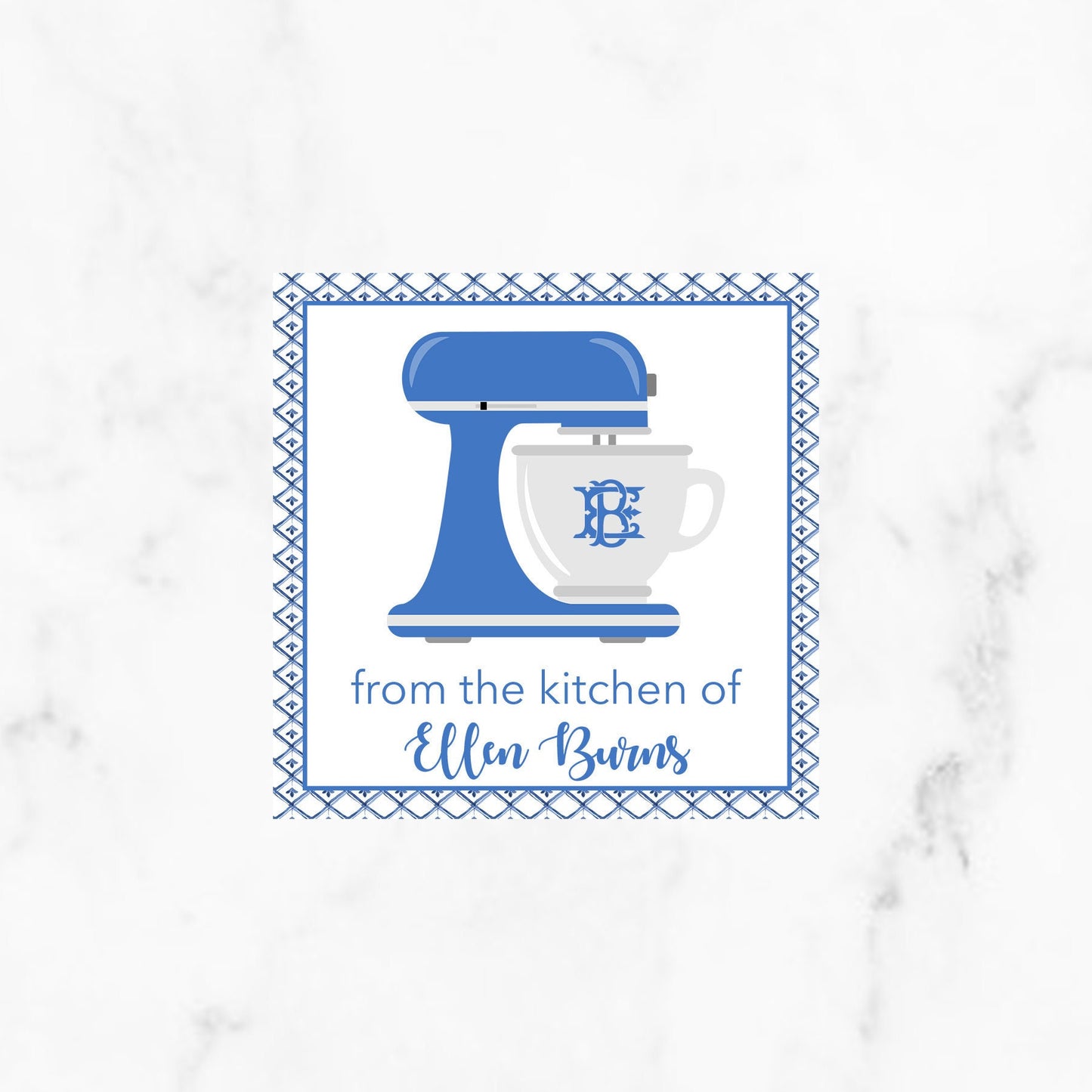 Blue Kitchen Mixer From the kitchen of Enclosure Cards
