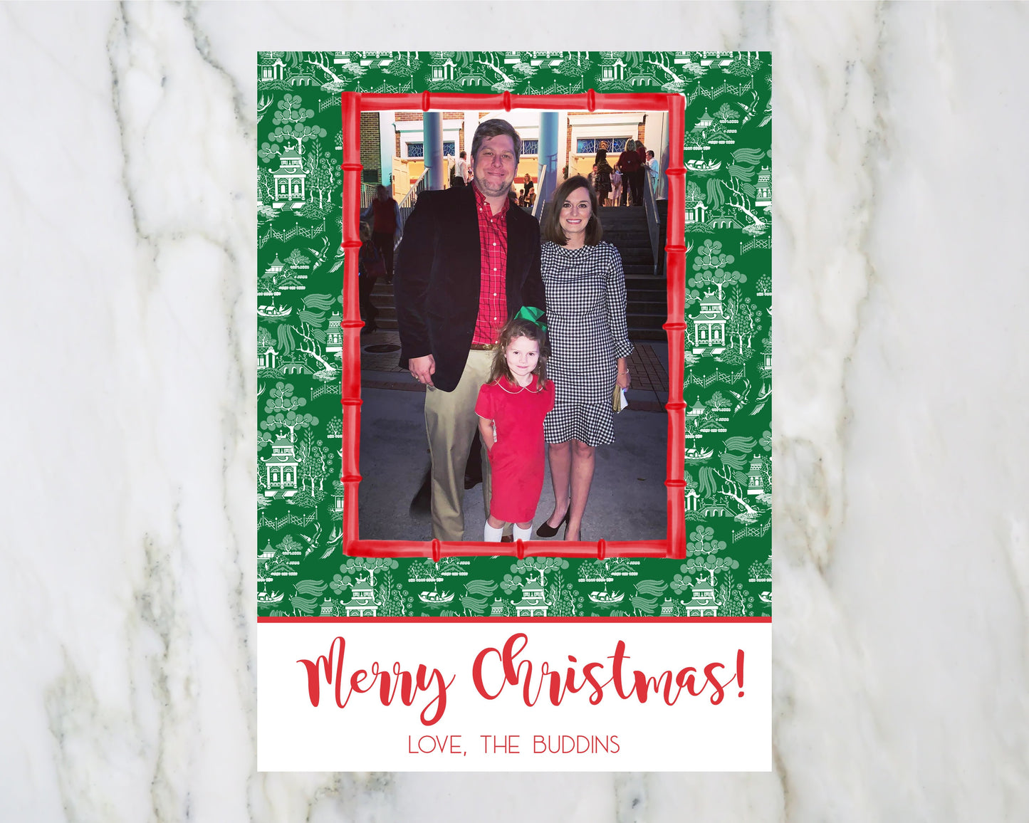 Chinoiserie Christmas Card