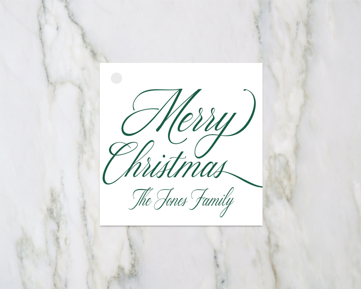Merry Christmas Personalized Gift Tag