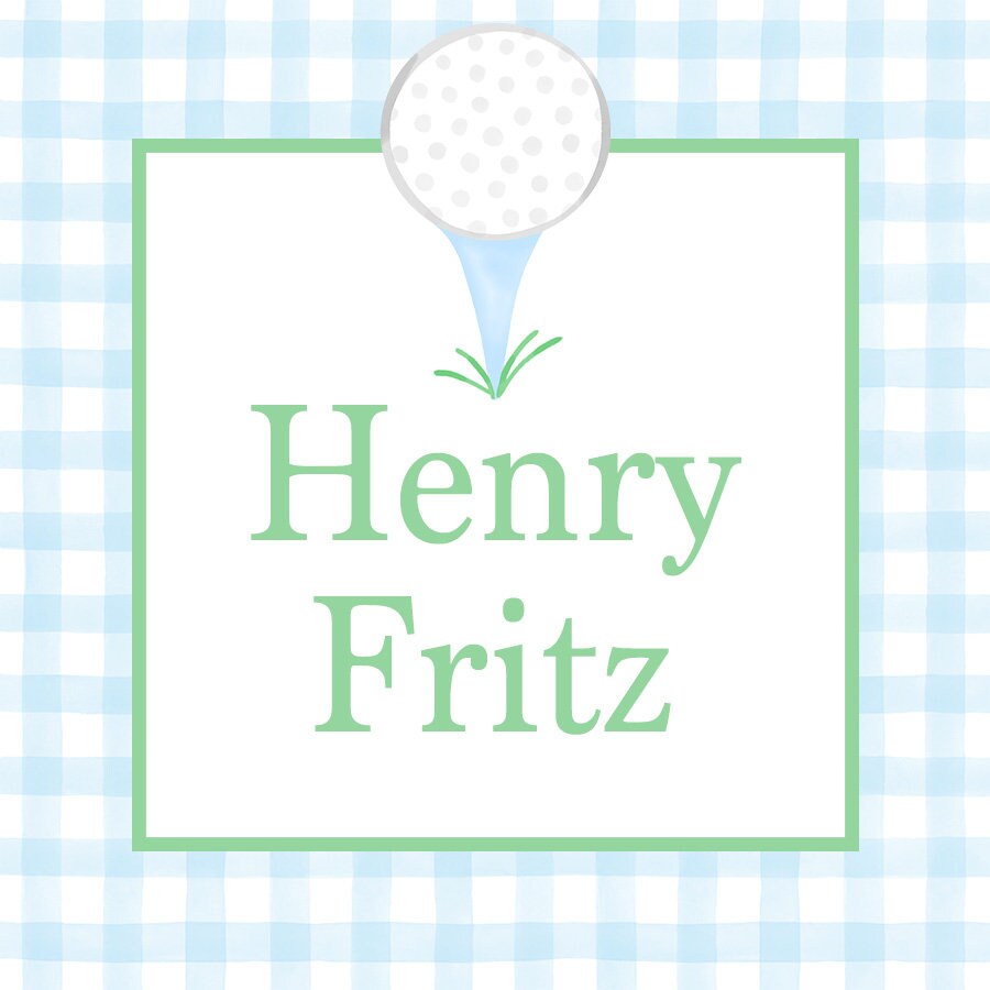 Little Boy Golf Enclosure Card Set