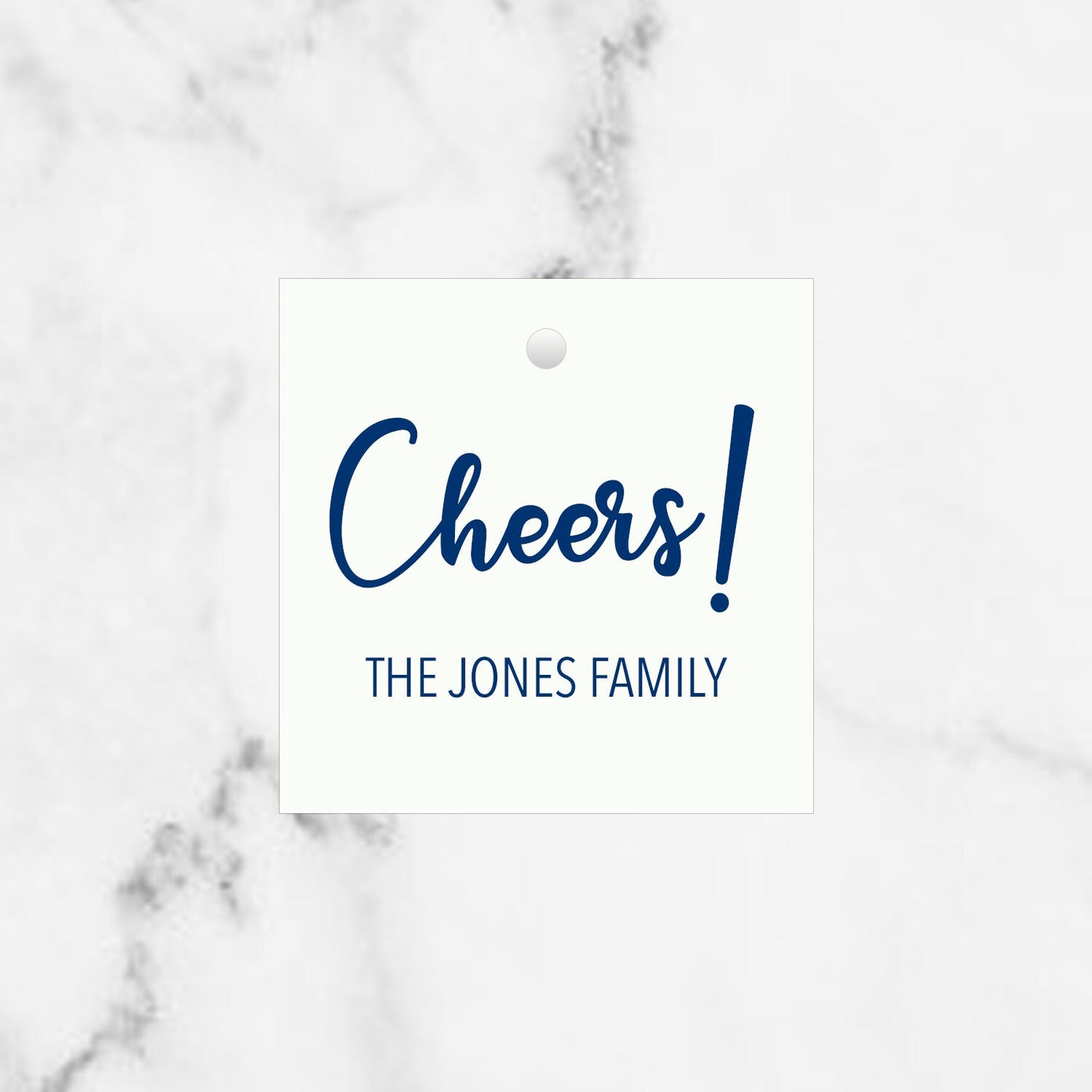 Cheers Personalized Enclosure Cards and Gift Tags