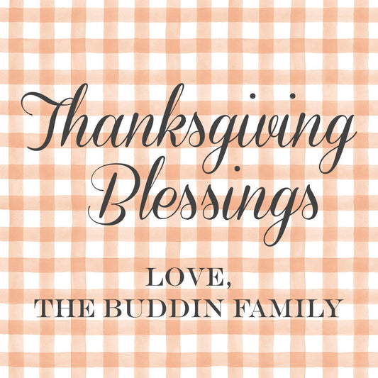 Thanksgiving Blessings Gift Tag or Enclosure Card