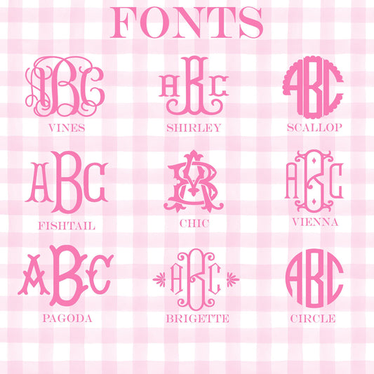 Light Blue Greek Key Monogram Enclosure Cards