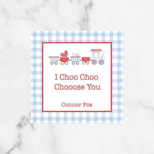 Valentine Train Enclosure Card