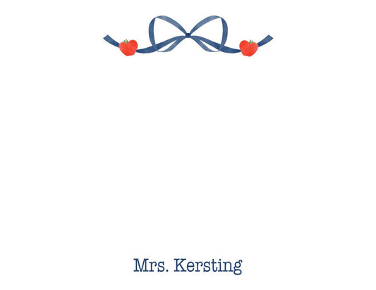 Bow Personalized notecards for teachers