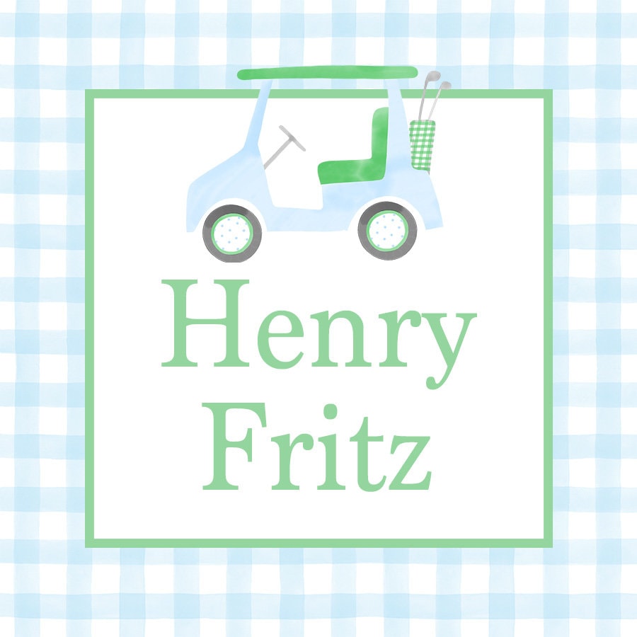 Little Boy Golf Enclosure Card Set