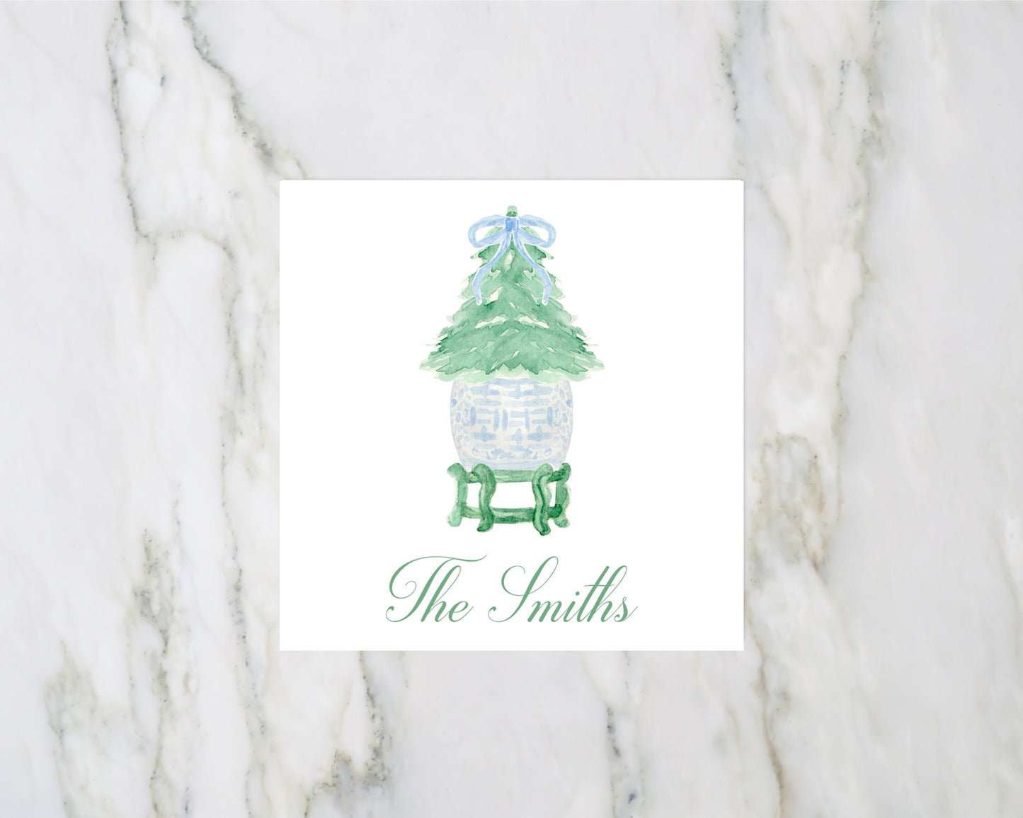 Christmas Topiary Enclosure Card