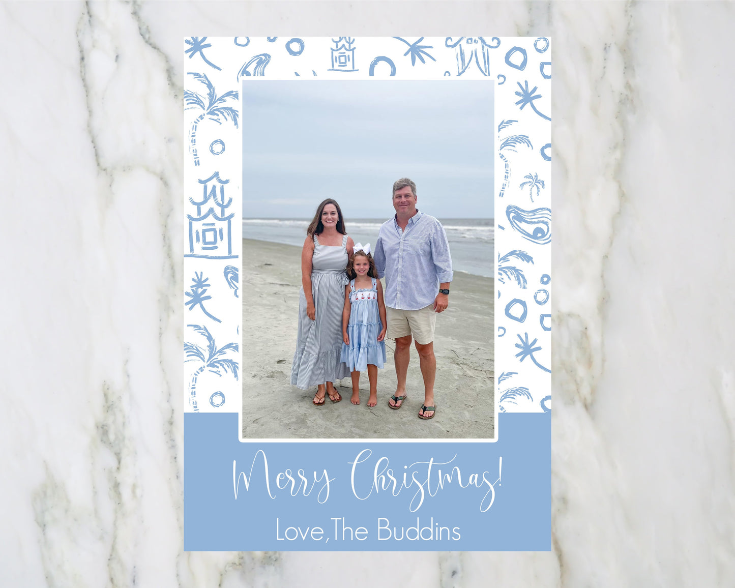 Chinoiserie Oyster Christmas Card