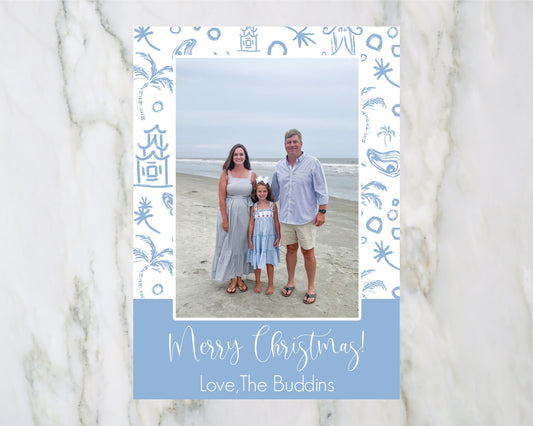 Chinoiserie Oyster Christmas Card