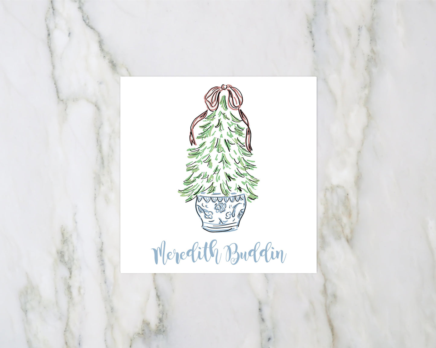 Christmas Ginger Jar Enclosure Card