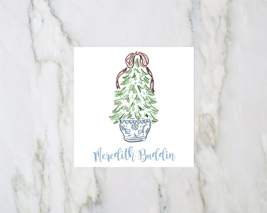 Christmas Ginger Jar Enclosure Card