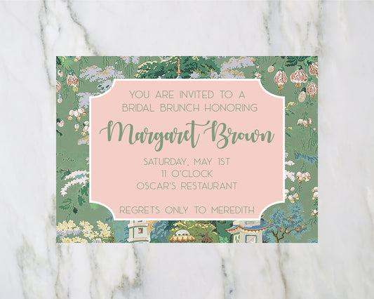 Chinoiserie Pagoda Invitations