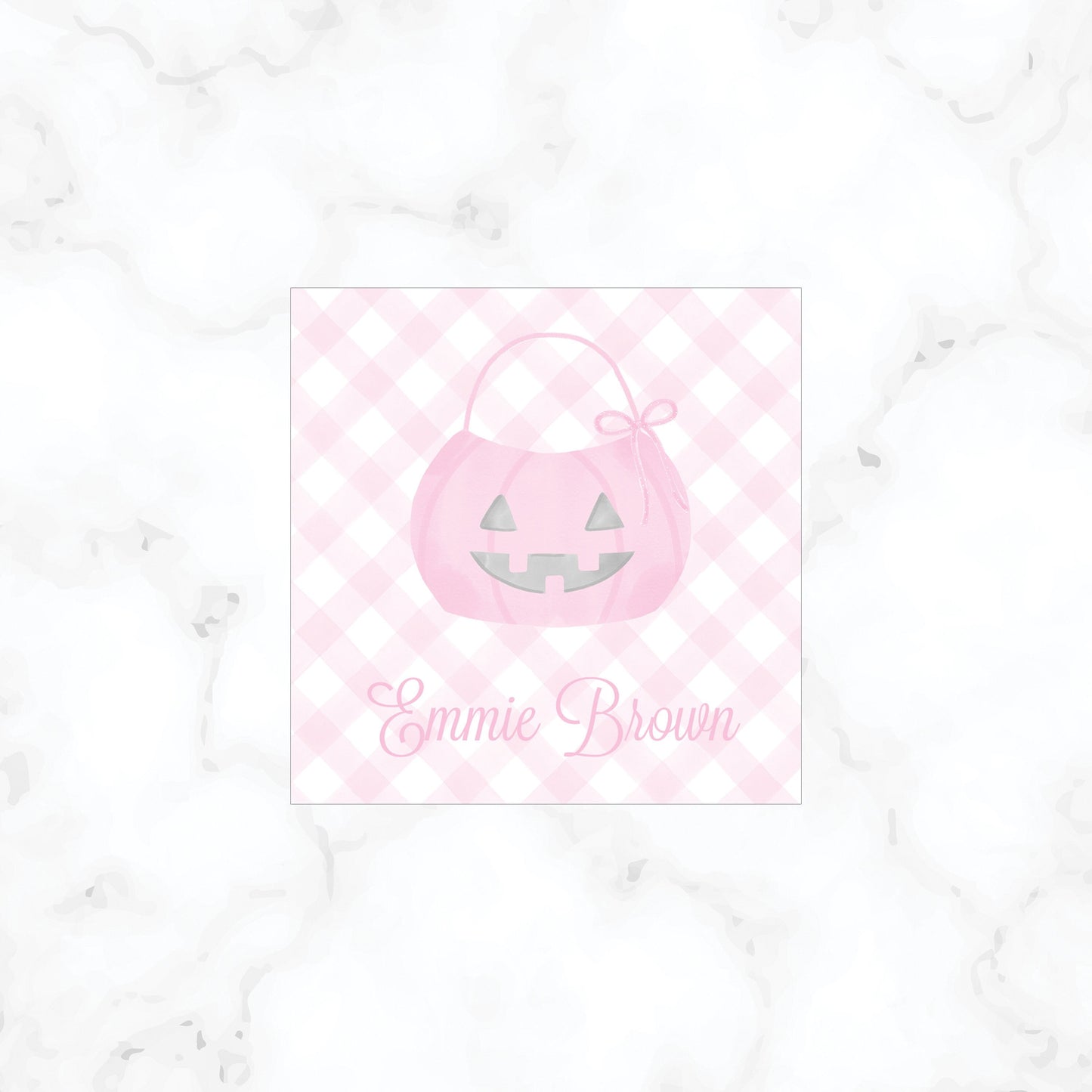 Personalized Pumpkin Gift Tag