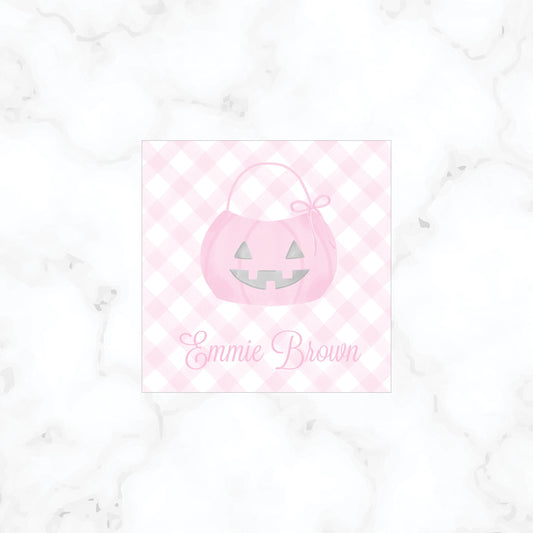 Personalized Pumpkin Gift Tag