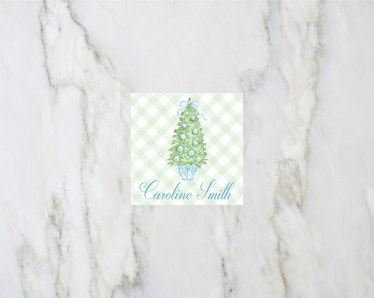 Topiary Christmas Tree Enclosure Card