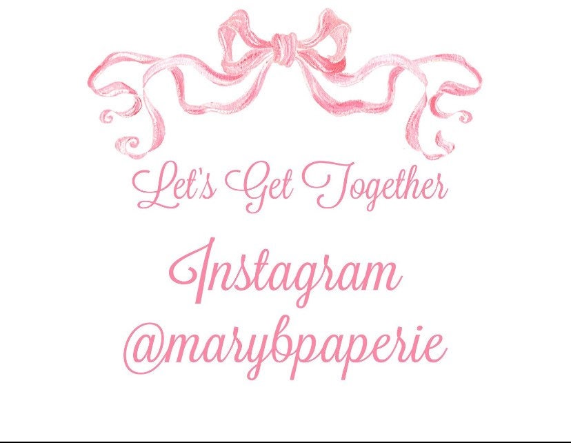 Pink Gingham Monogram Fold Over Note Card