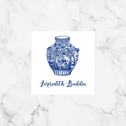 Ginger jar personalized enclosure cards