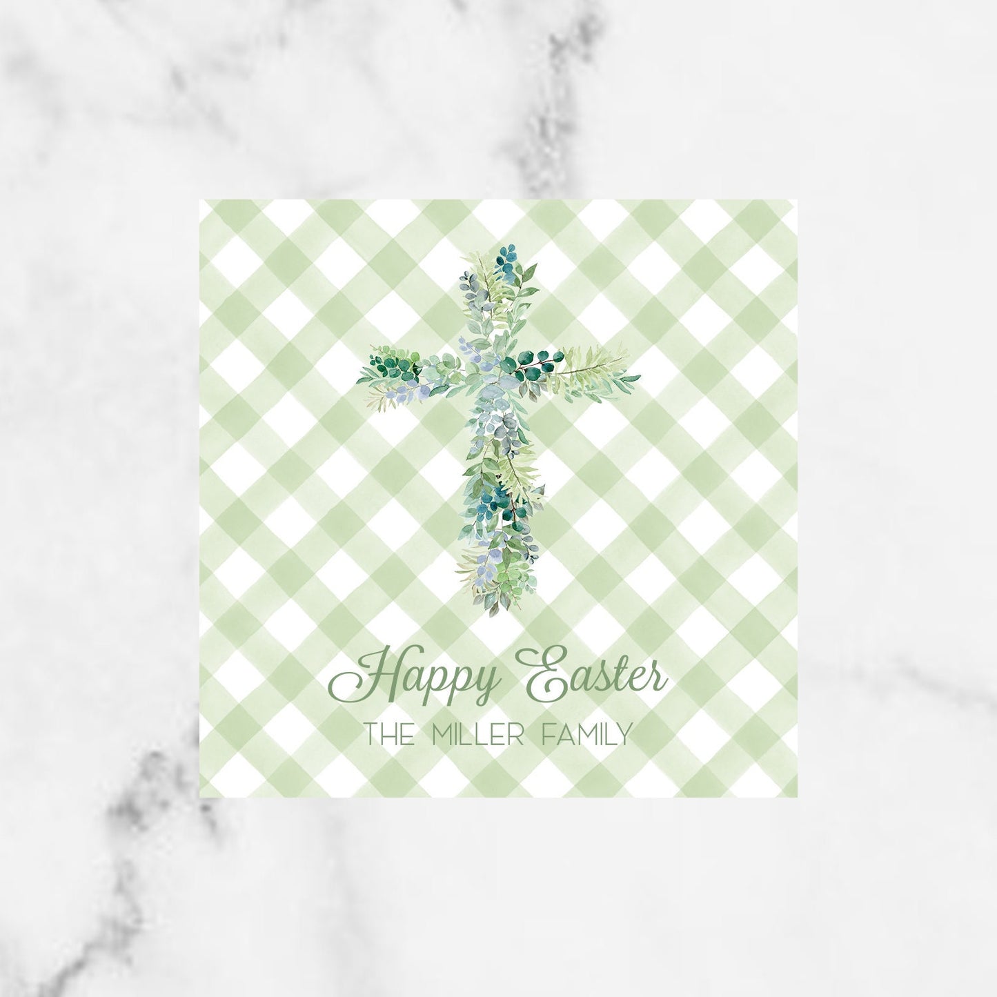 Greenery Cross Easter Enclosure Cards