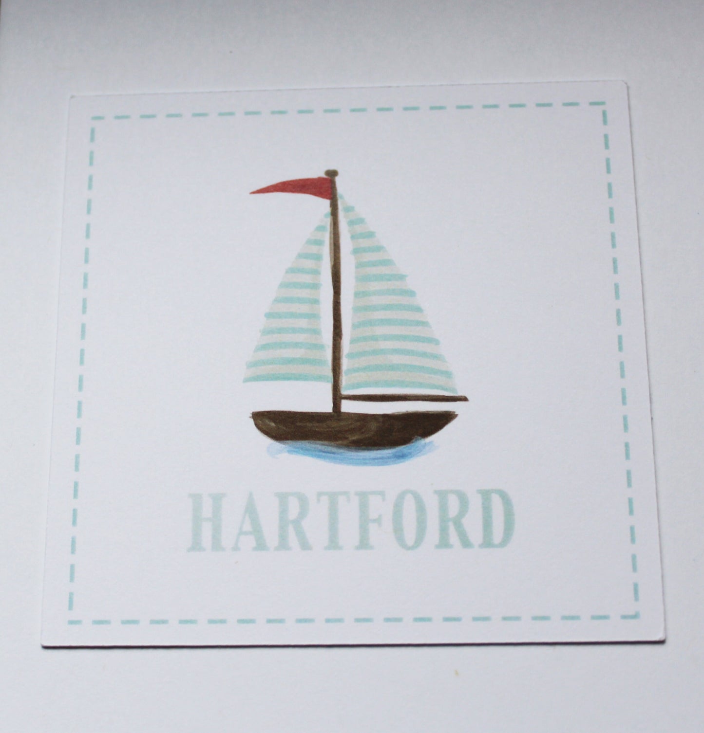 Personalized Sailboat Calling Cards For Boys