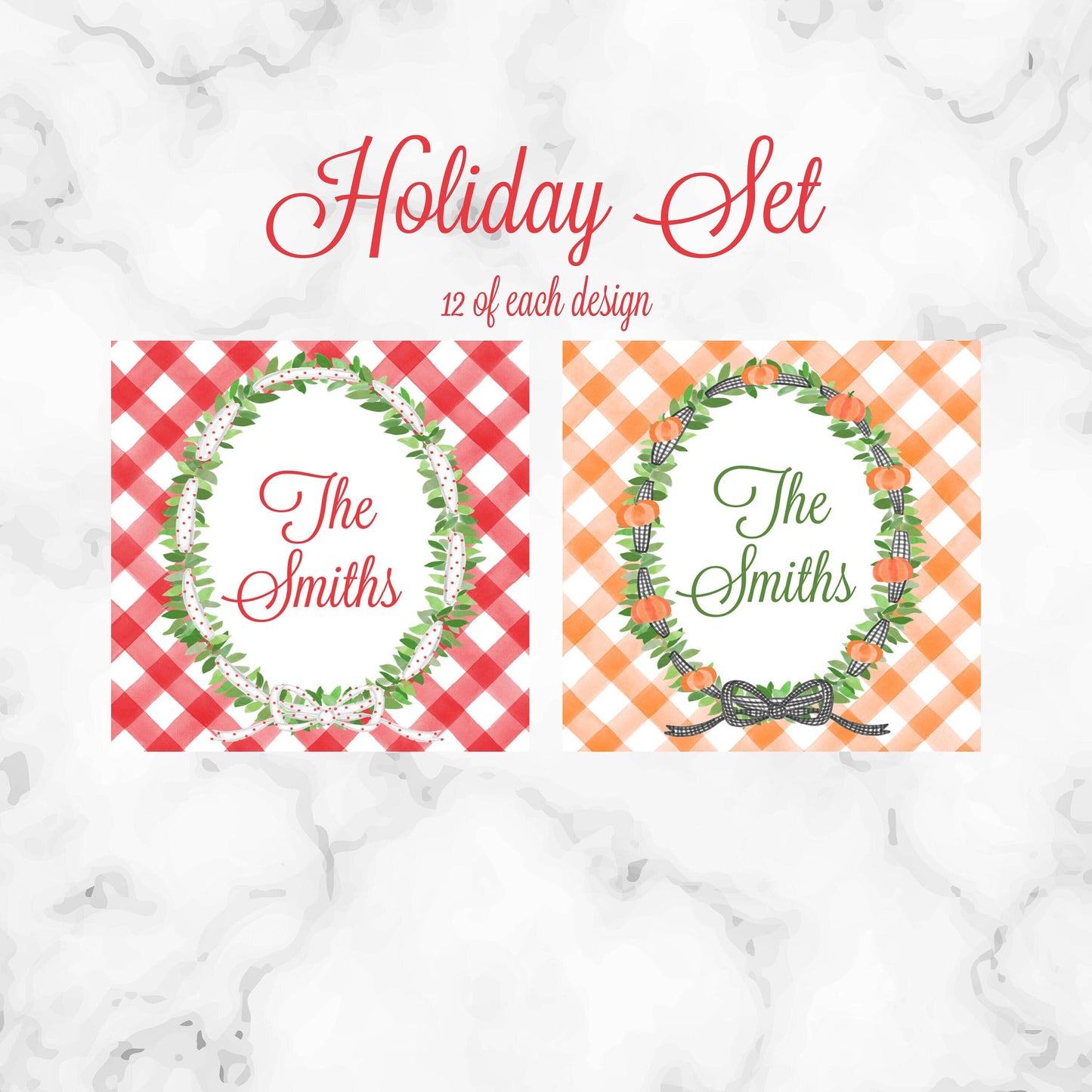 Personalized Holiday Card Set