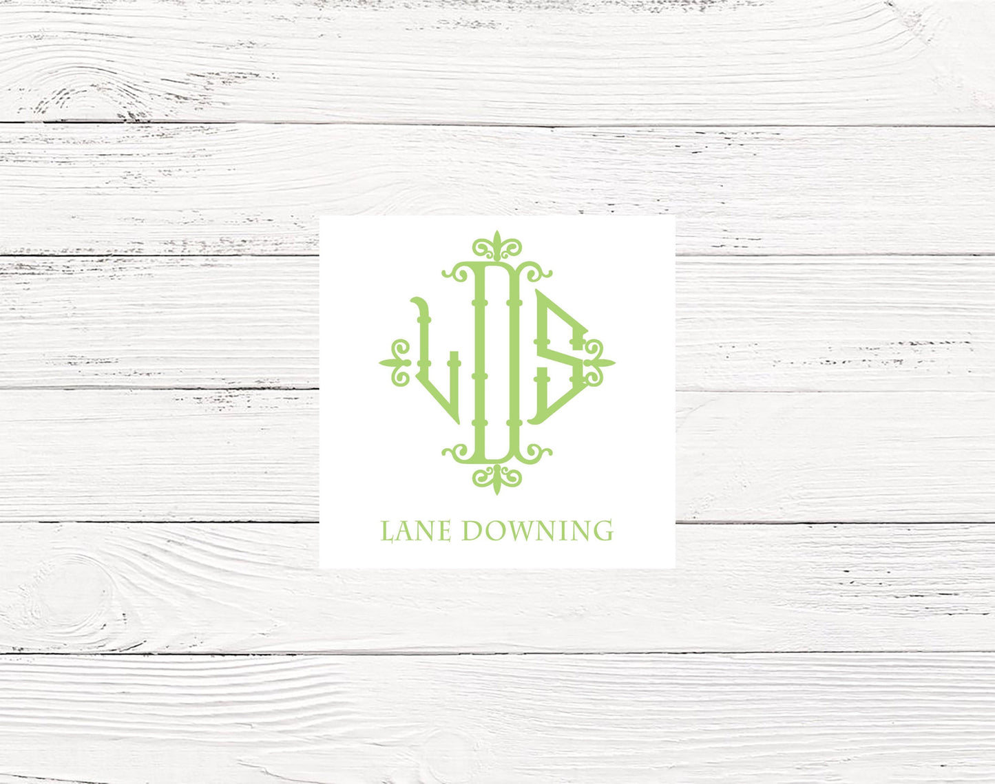 Monogrammed Enclosure Cards
