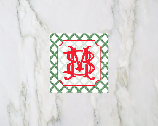 Christmas Ginger Jar Enclosure Card
