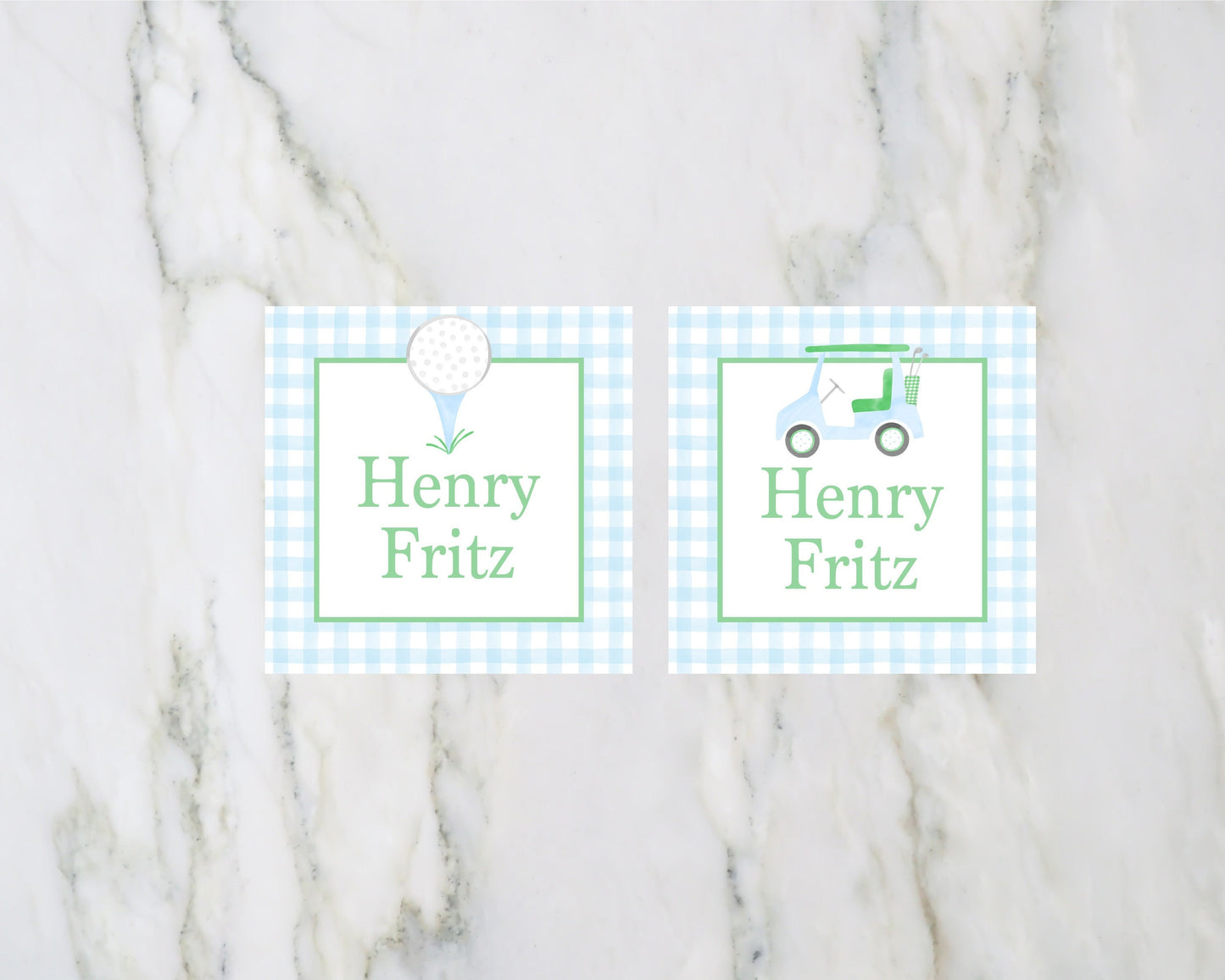 Little Boy Golf Enclosure Card Set