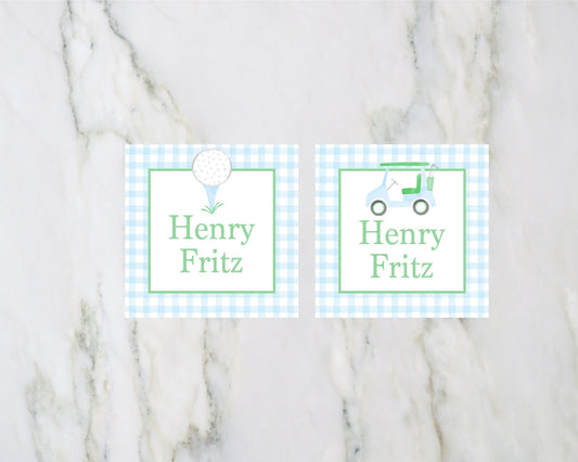 Little Boy Golf Enclosure Card Set