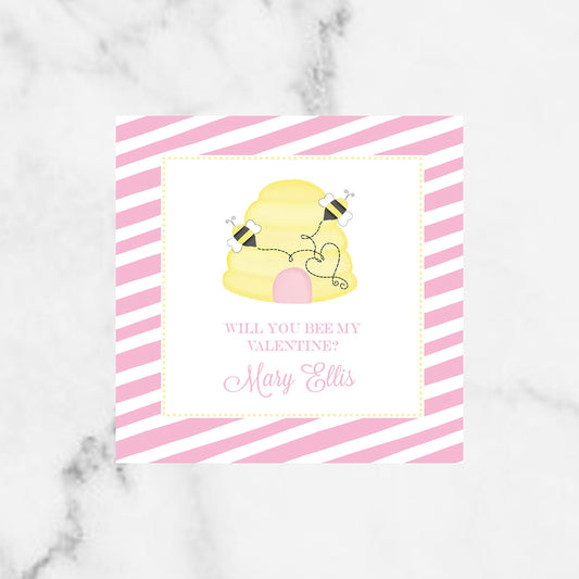 Bee My Valentine Enclosure Card