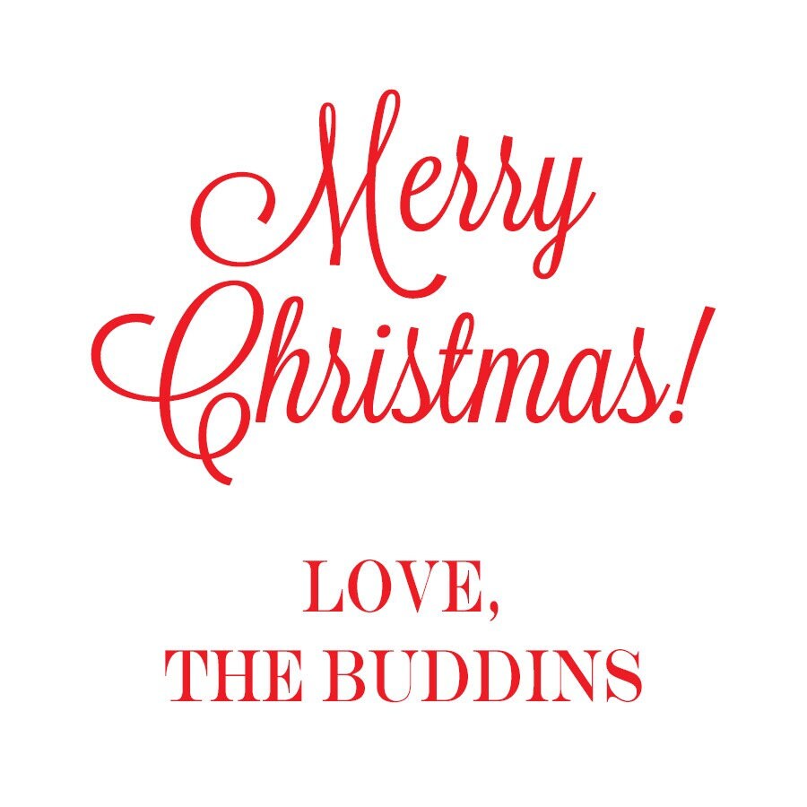 Merry Christmas Family Gift Cards/Tags