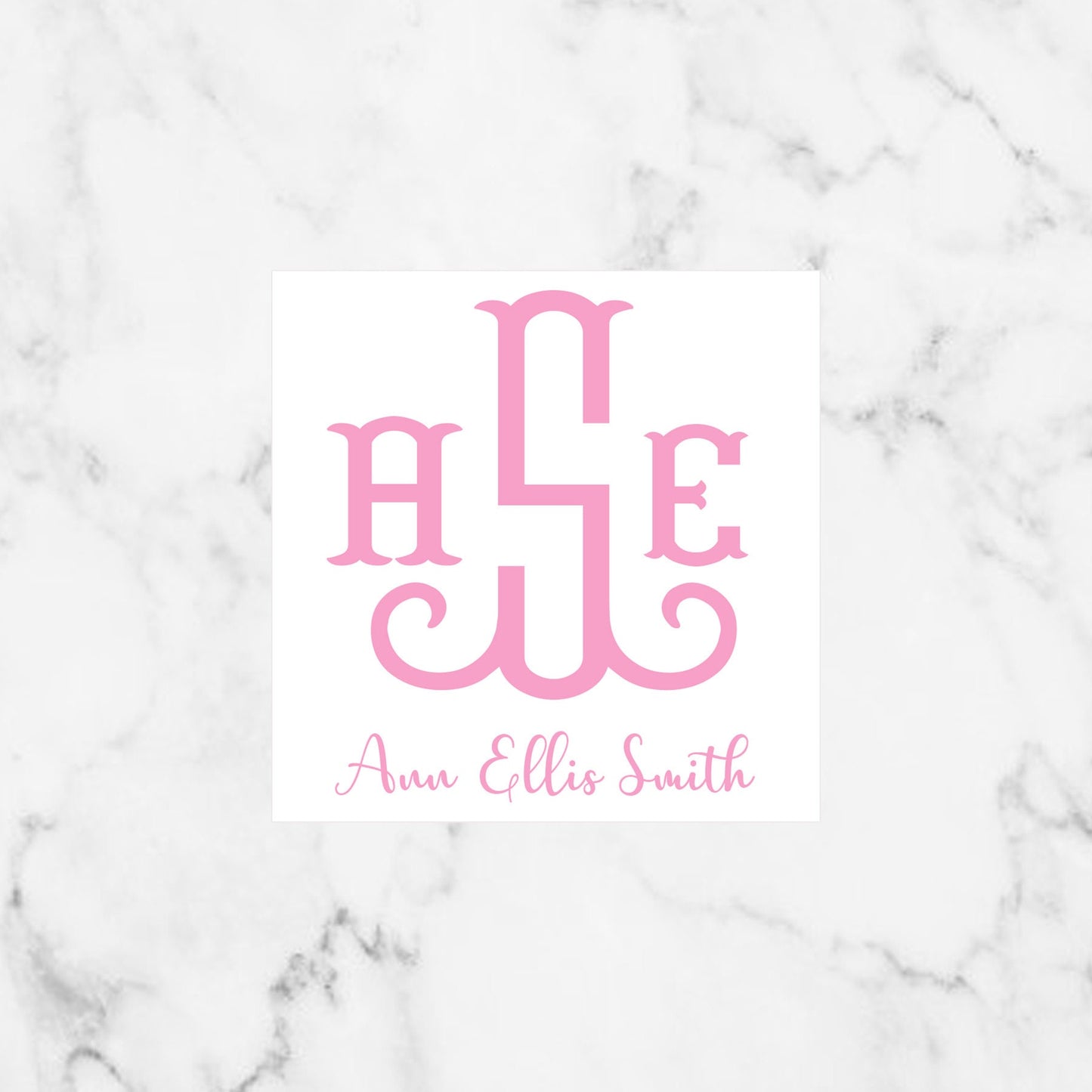Monogram Enclosure Cards For Women
