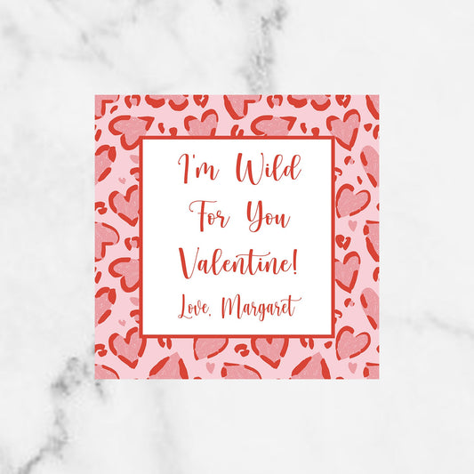 Digital Cheetah Pattern Enclosure Card