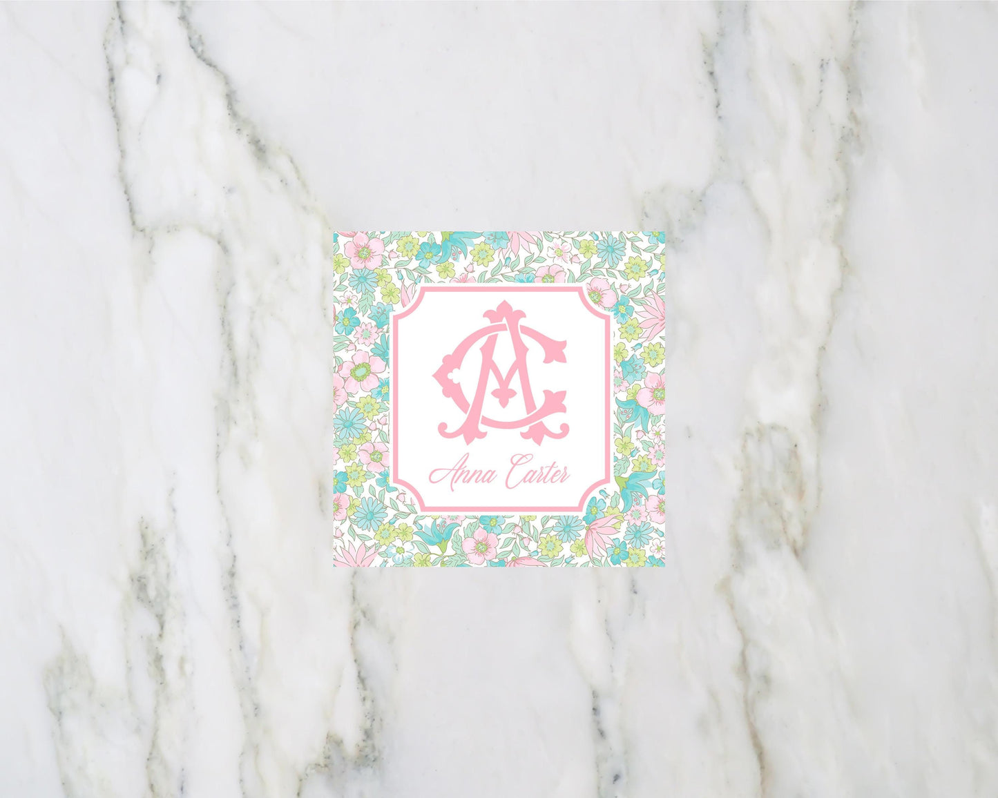 Pastel Floral Enclosure Card