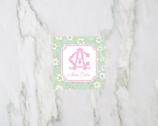 Pastel Floral Enclosure Card
