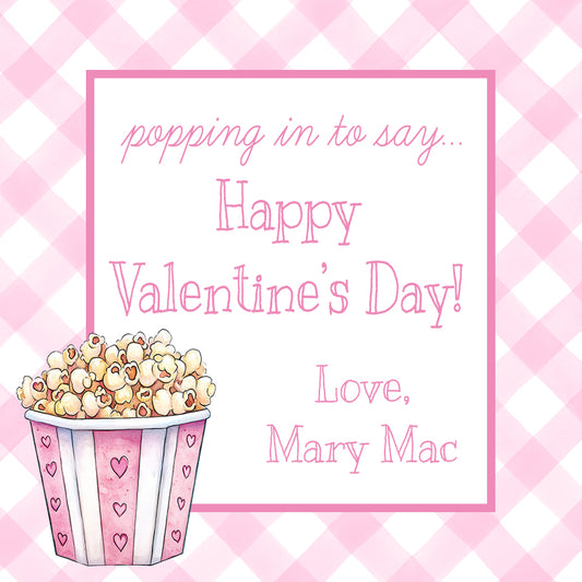 Popcorn  Valentine Enclosure Cards